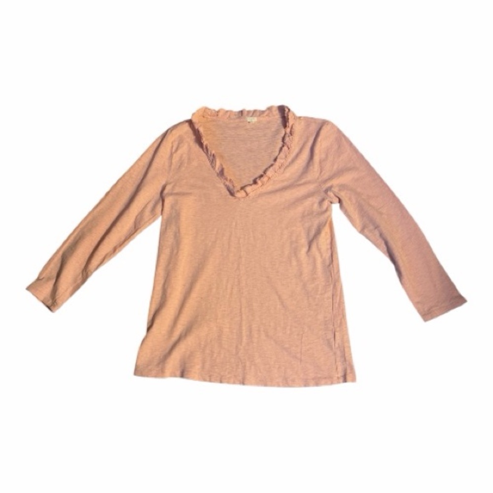 J. Crew Women's Long Sleeve Top - Soft Peach